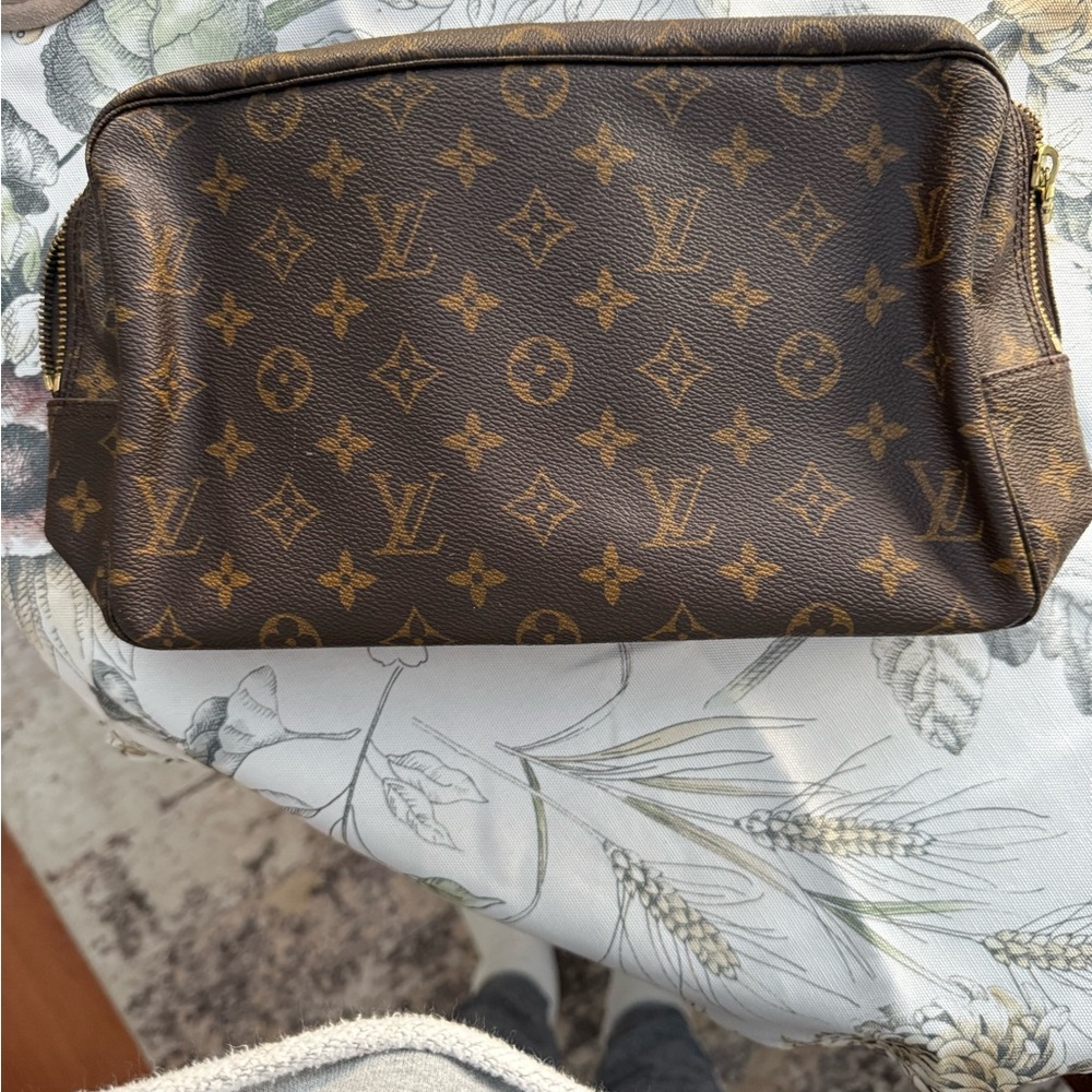 Louis Vuitton Brown Monogram Cosmetic Bag